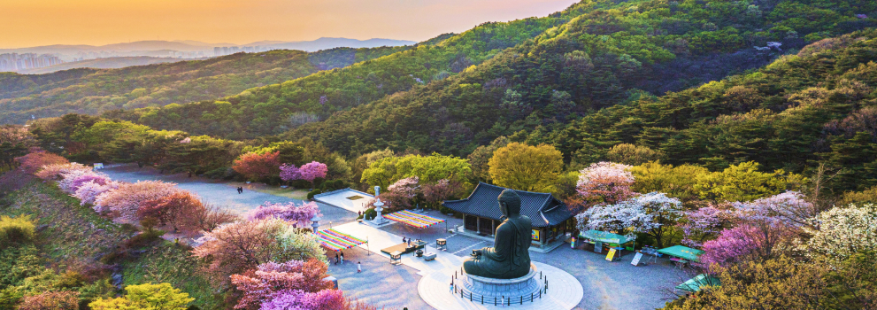 A panoramic view of Cheonan attractions